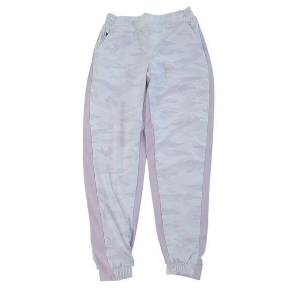 NWOT Athleta Brooklyn Lined Joggers‎ In Camo Lux Shasta Purple Size 2 - Picture 6 of 10